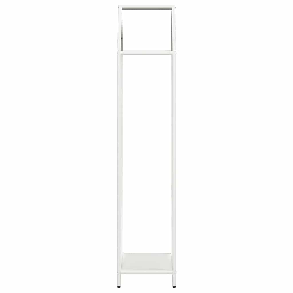 Brennholzregal Weiß 40x25x120 cm Kaltgewalzter Stahl