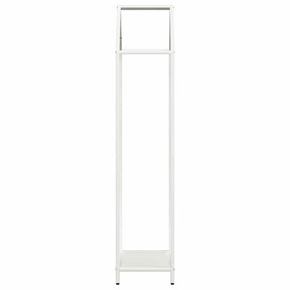 Brennholzregal Weiß 40x25x120 cm Kaltgewalzter Stahl