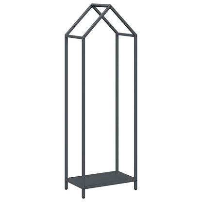 Brennholzregal Anthrazit 40x25x120 cm Kaltgewalzter Stahl