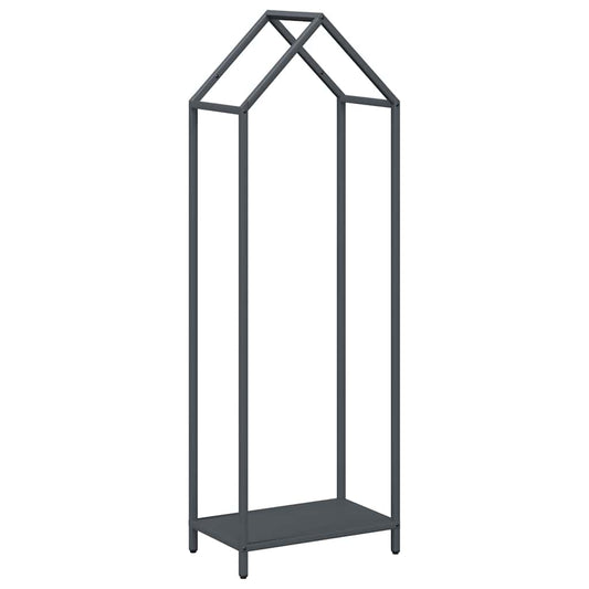 Brennholzregal Anthrazit 40x25x120 cm Kaltgewalzter Stahl