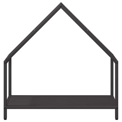Brennholzregal Schwarz 60x25x60 cm Kaltgewalzter Stahl