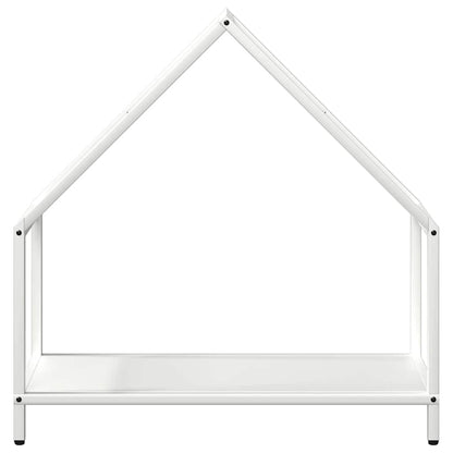 Brennholzregal Weiß 60x25x60 cm Kaltgewalzter Stahl