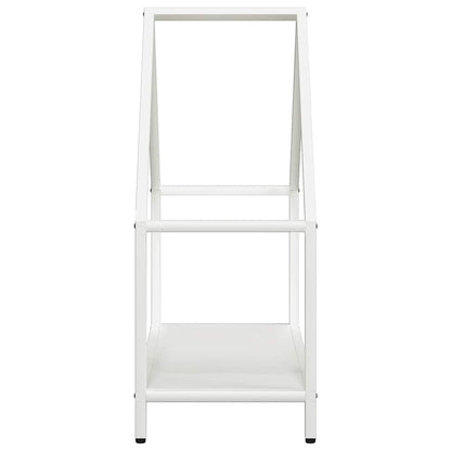 Brennholzregal Weiß 60x25x60 cm Kaltgewalzter Stahl