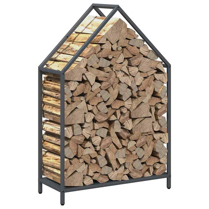 Brennholzregal Anthrazit 60x25x90 cm Kaltgewalzter Stahl