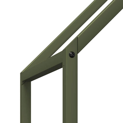 Brennholzregal Olivgrün 60x25x90 cm Kaltgewalzter Stahl