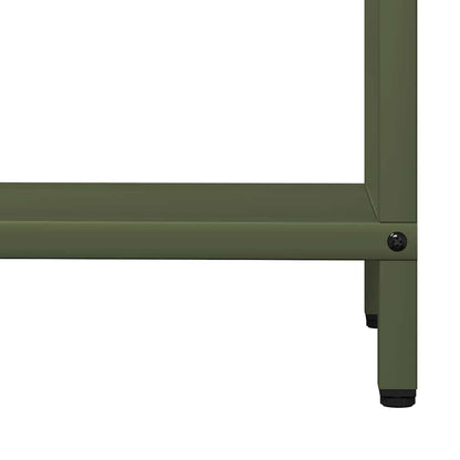 Brennholzregal Olivgrün 60x25x90 cm Kaltgewalzter Stahl