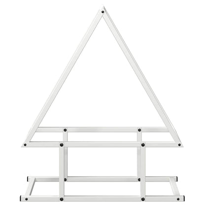 Brennholzregal Weiß 50x25x60 cm Kaltgewalzter Stahl