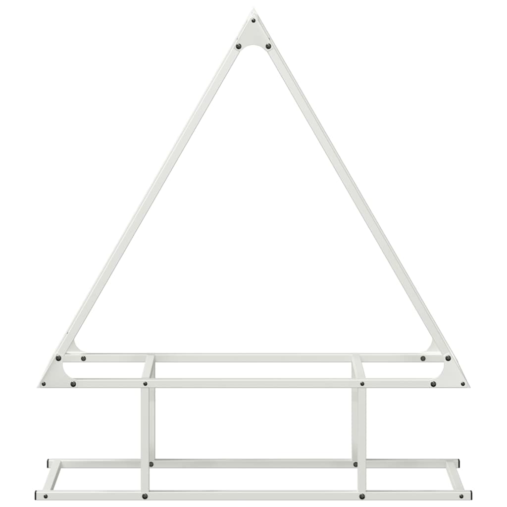 Brennholzregal Weiß 80x25x90 cm Kaltgewalzter Stahl