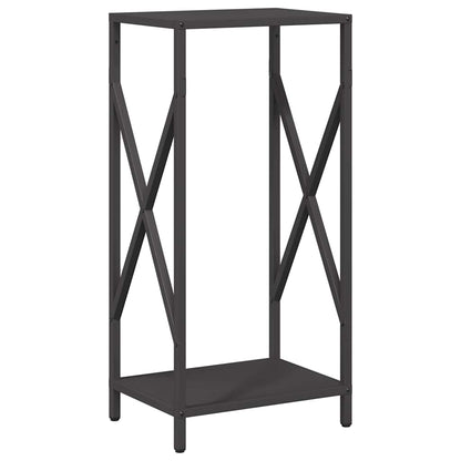 Brennholzregal Schwarz 34x25x70 cm Kaltgewalzter Stahl