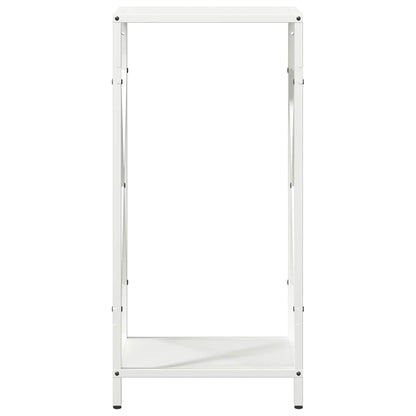 Brennholzregal Weiß 34x25x70 cm Kaltgewalzter Stahl