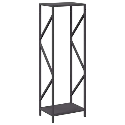 Brennholzregal Schwarz 34x25x100 cm Kaltgewalzter Stahl