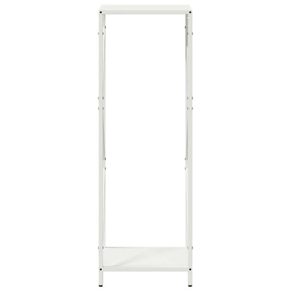 Brennholzregal Weiß 34x25x100 cm Kaltgewalzter Stahl