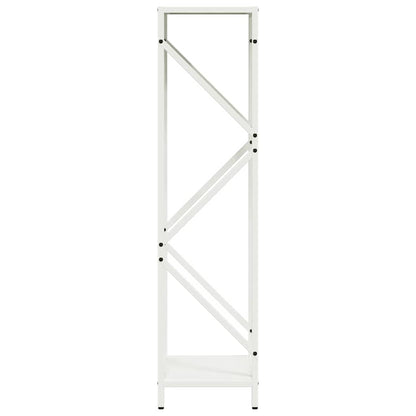 Brennholzregal Weiß 34x25x100 cm Kaltgewalzter Stahl