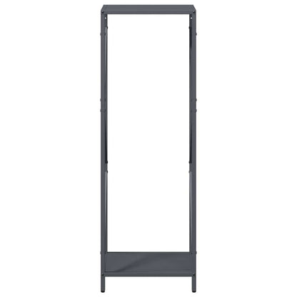 Brennholzregal Anthrazit 34x25x100 cm Kaltgewalzter Stahl