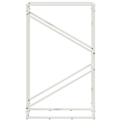 Brennholzregal Weiß 60x25x100 cm Kaltgewalzter Stahl