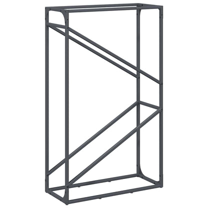 Brennholzregal Anthrazit 60x25x100 cm Kaltgewalzter Stahl