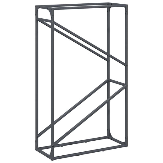 Brennholzregal Anthrazit 60x25x100 cm Kaltgewalzter Stahl