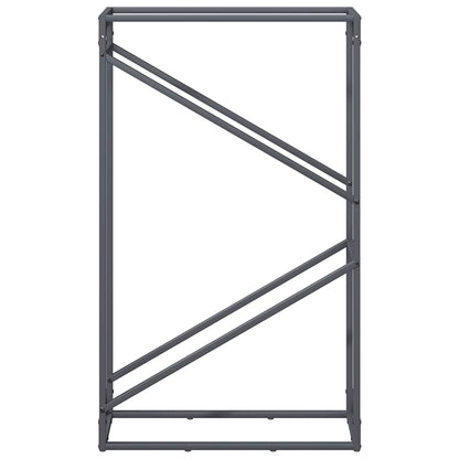 Brennholzregal Anthrazit 60x25x100 cm Kaltgewalzter Stahl