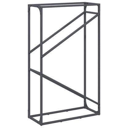 Brennholzregal Anthrazit 60x25x100 cm Kaltgewalzter Stahl