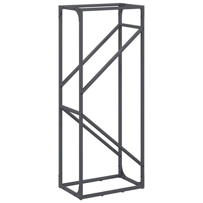 Brennholzregal Anthrazit 40x25x100 cm Kaltgewalzter Stahl