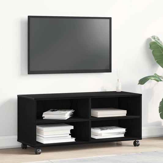 TV-Schränk Schwarz 90 x 35 x 35 cm Holzwerkstoff