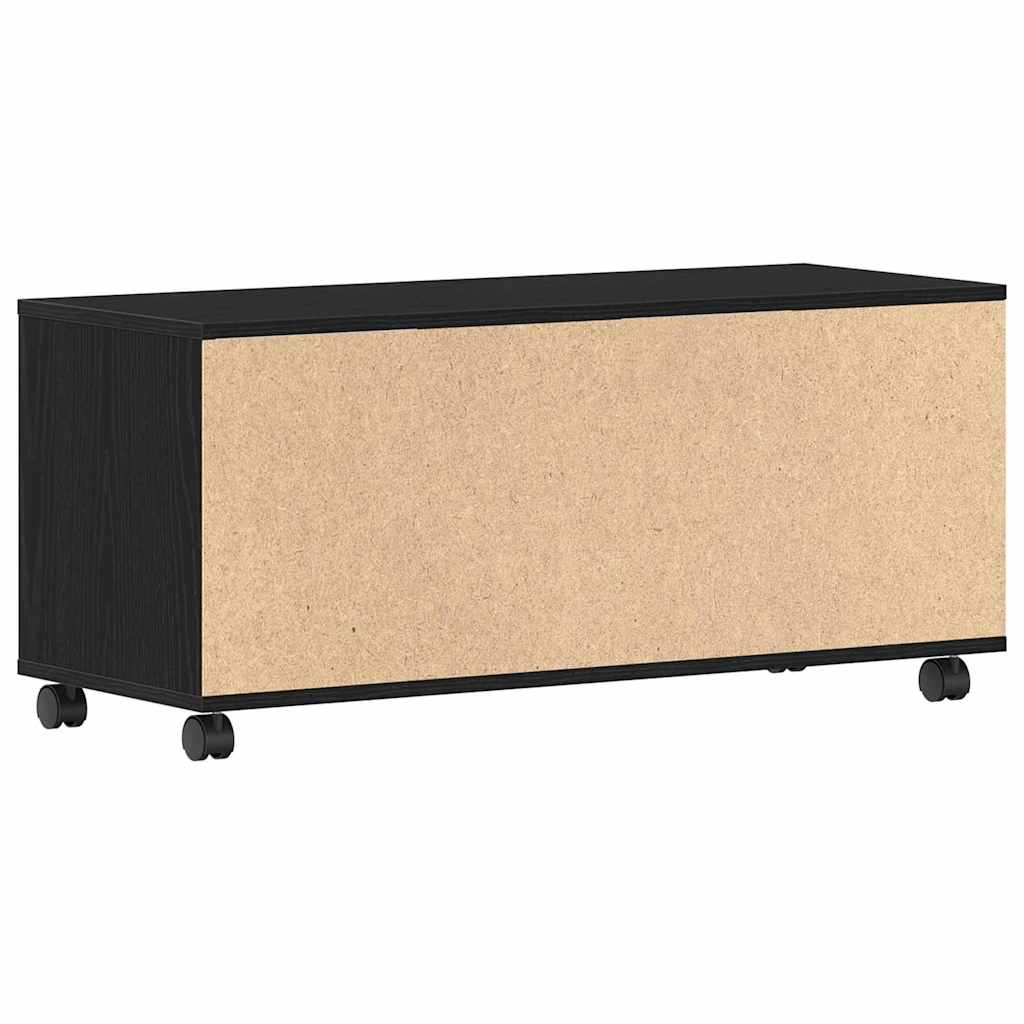 TV-Schränk Schwarz 90 x 35 x 35 cm Holzwerkstoff