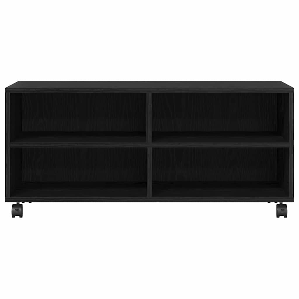 TV-Schränk Schwarz 90 x 35 x 35 cm Holzwerkstoff