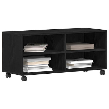 TV-Schränk Schwarz 90 x 35 x 35 cm Holzwerkstoff