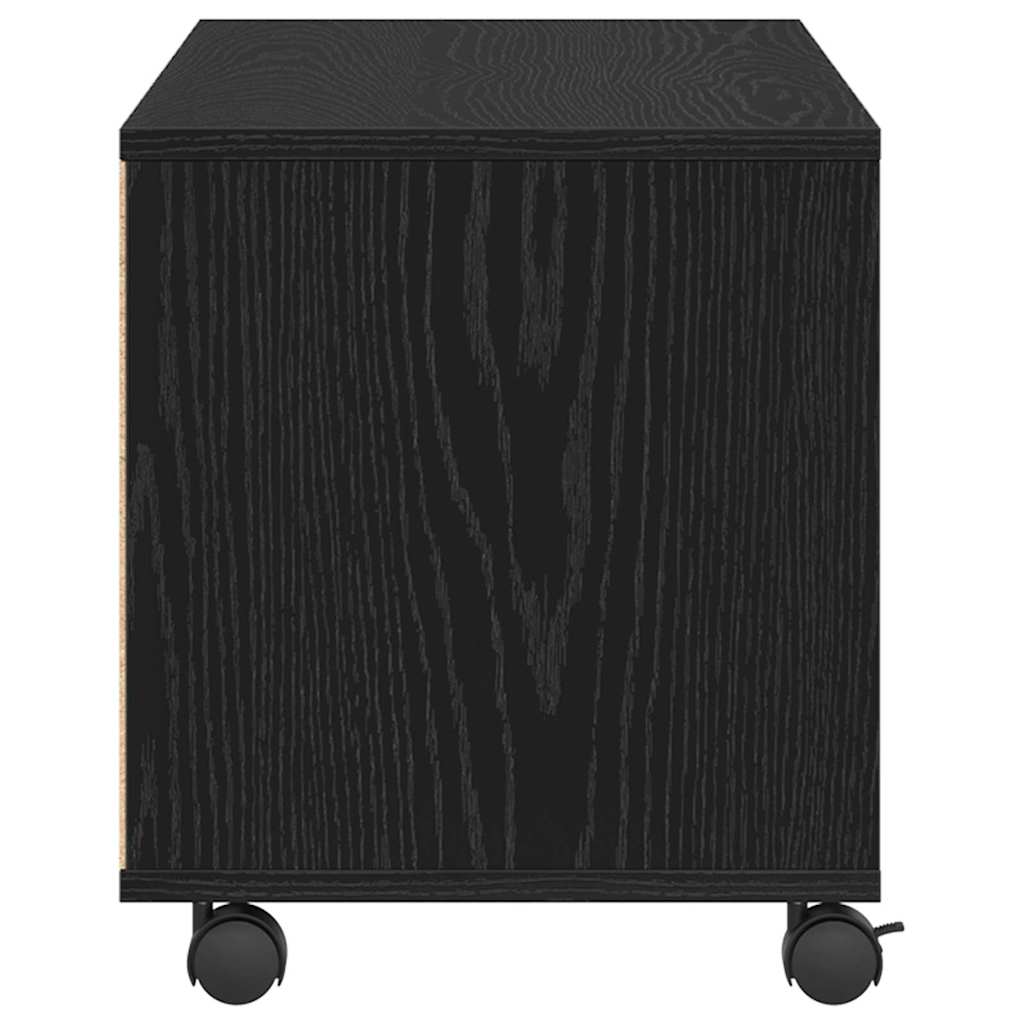 TV-Schränk Schwarz 90 x 35 x 35 cm Holzwerkstoff