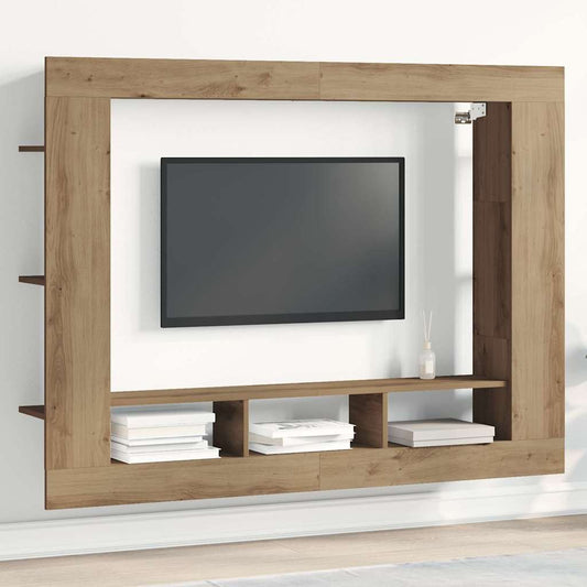 TV Schrank Wandmontiert Artisan Eiche 152x22x113 cm