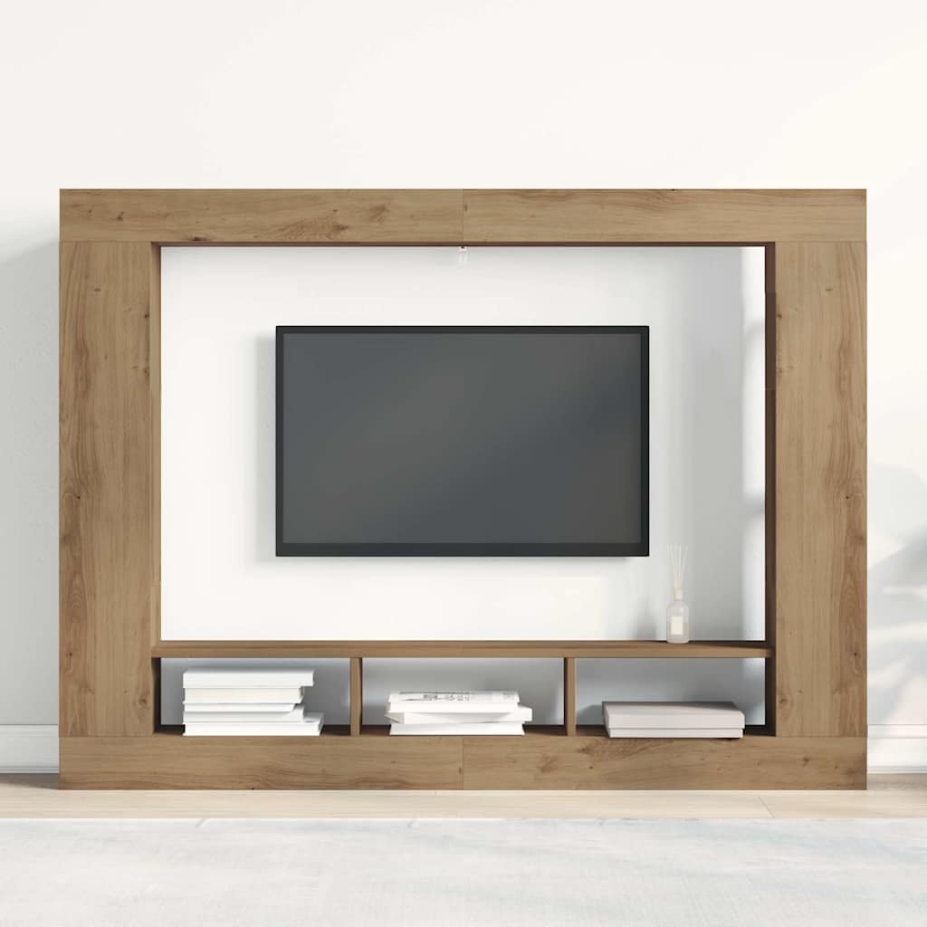 TV Schrank Wandmontiert Artisan Eiche 152x22x113 cm