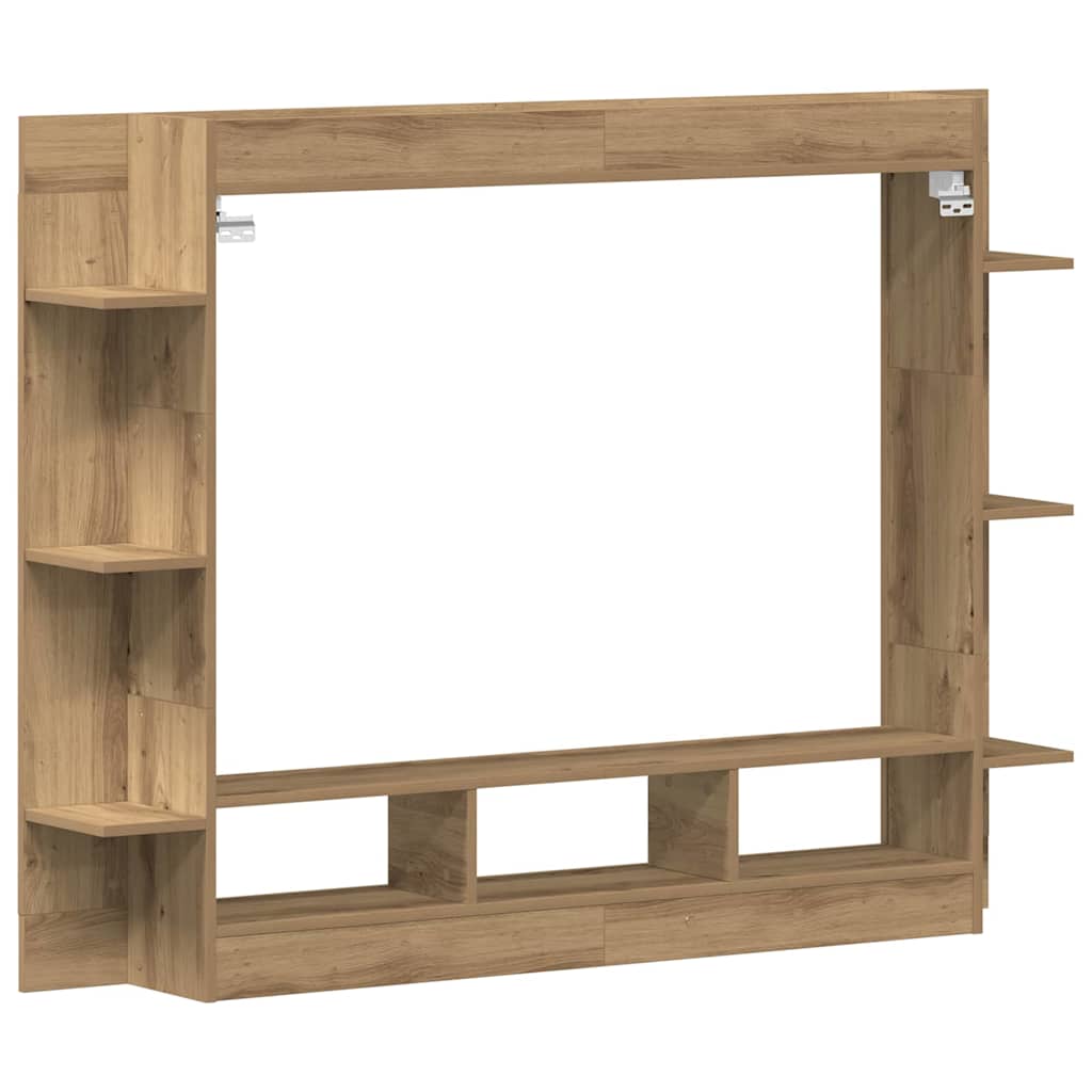 TV Schrank Wandmontiert Artisan Eiche 152x22x113 cm