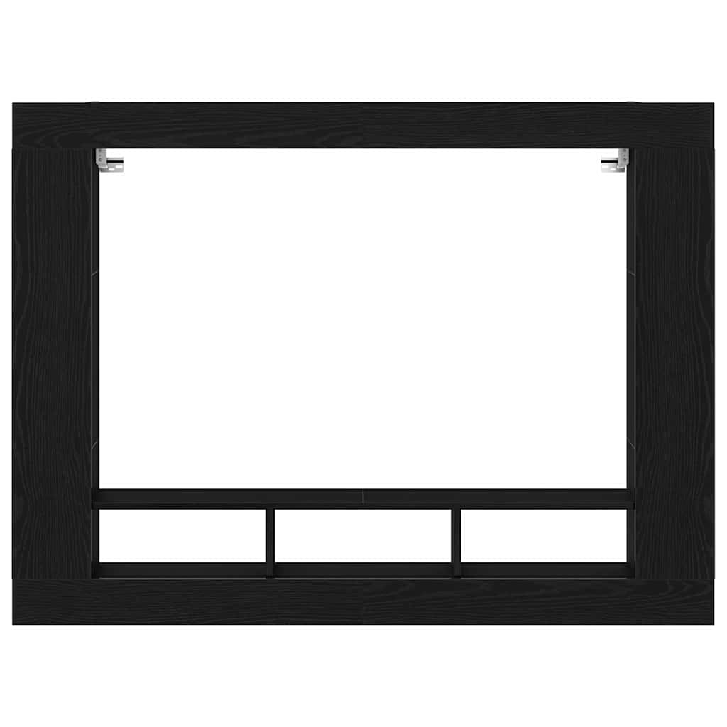 TV-Schrank Wandmontiert Schwarz Eiche 152x22x113 cm