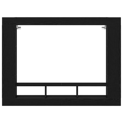 TV-Schrank Wandmontiert Schwarz Eiche 152x22x113 cm