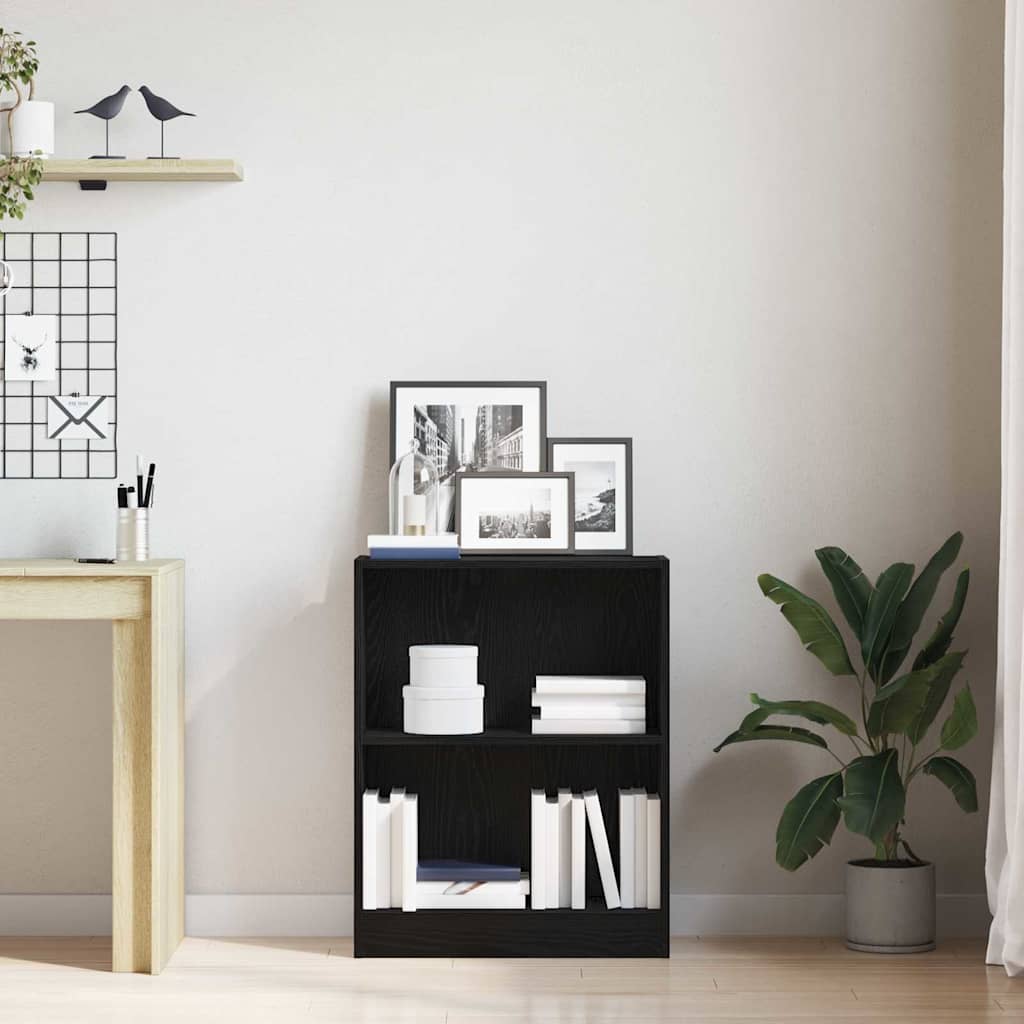 Bücherregal Schwarz 60 x 24 x 76 cm Holzwerkstoff