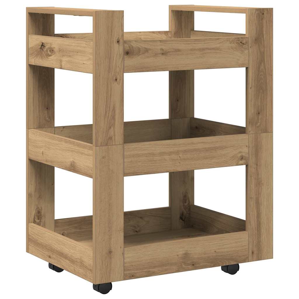 Küchentrolley Artisan Eiche 60 x 45 x 80 cm Holzwerkstoff