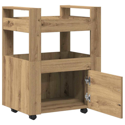Küchentrolley Eiche handwerklich 60 x 45 x 80 cm Holzwerkstoff