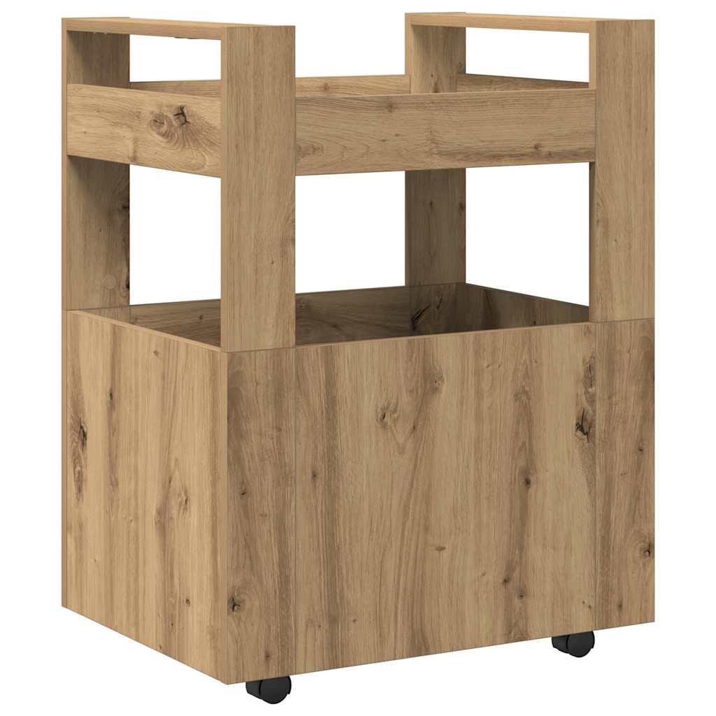 Küchentrolley Eiche handwerklich 60 x 45 x 80 cm Holzwerkstoff