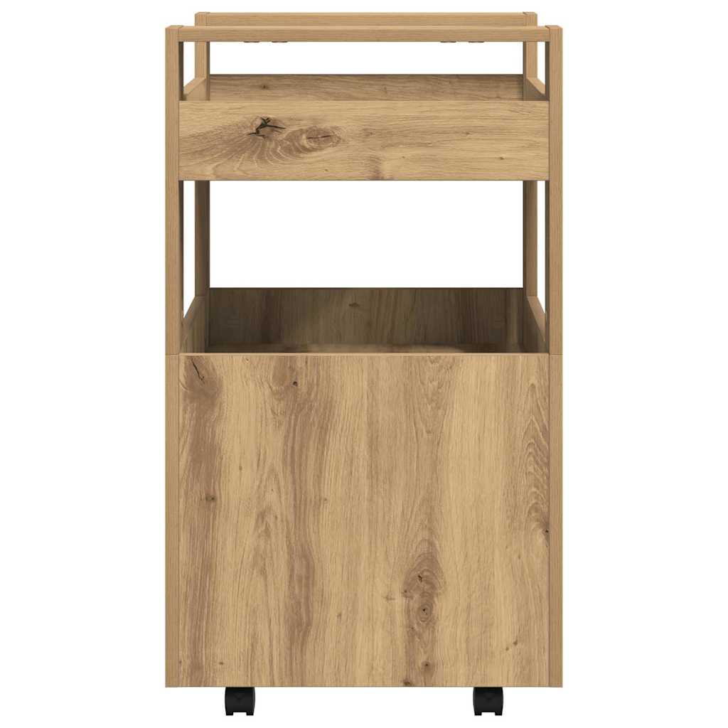Küchentrolley Eiche handwerklich 60 x 45 x 80 cm Holzwerkstoff