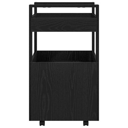 Küchentrolley Schwarze Eiche 60 x 45 x 80 cm Holzwerkstoff