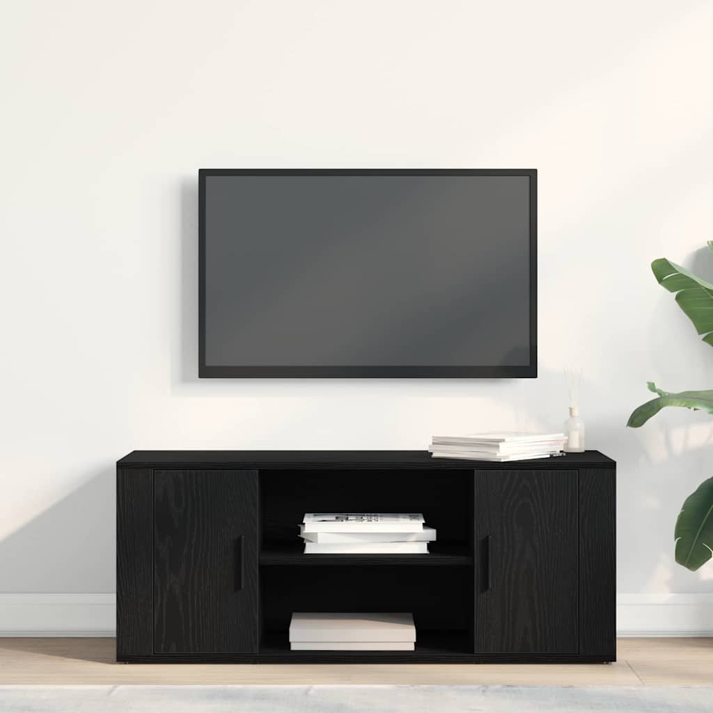 Fernsehtisch Schwarze Eiche 100 x 35 x 40 cm Holzwerkstoff