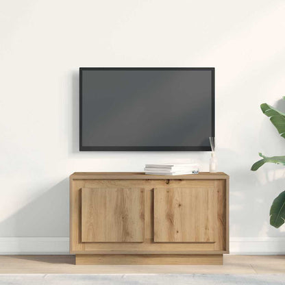 TV-Schrank Eiche handwerklich 80 x 35 x 45 cm Holzwerkstoff