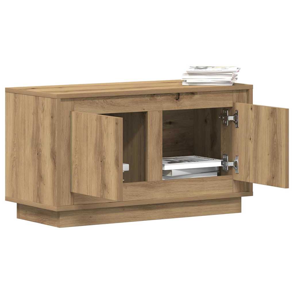 TV-Schrank Eiche handwerklich 80 x 35 x 45 cm Holzwerkstoff