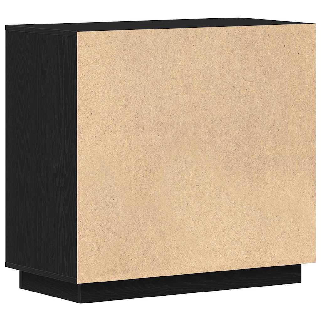 Moderner Buffet Sideboard Schwarze Eiche 80 x 34 x 75 cm