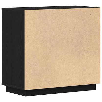 Moderner Buffet Sideboard Schwarze Eiche 80 x 34 x 75 cm