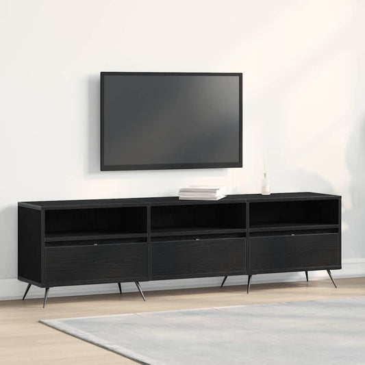 TV-Schränk Schwarze Eiche 150 x 30 x 44.5 cm Holzwerkstoff