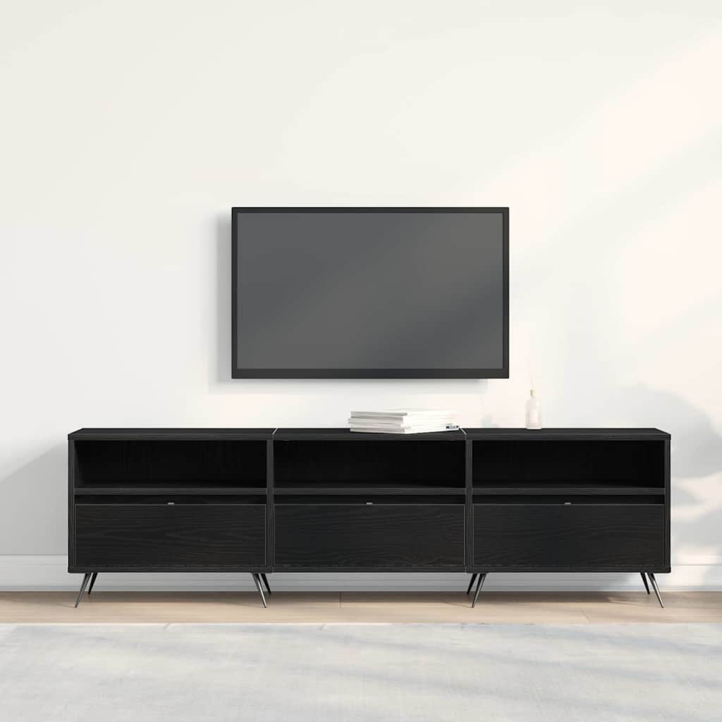 TV-Schränk Schwarze Eiche 150 x 30 x 44.5 cm Holzwerkstoff