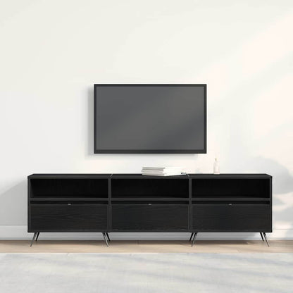 TV-Schränk Schwarze Eiche 150 x 30 x 44.5 cm Holzwerkstoff