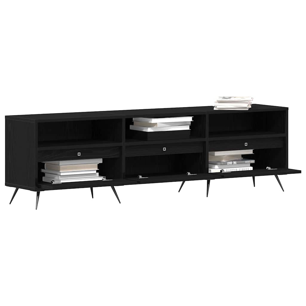 TV-Schränk Schwarze Eiche 150 x 30 x 44.5 cm Holzwerkstoff