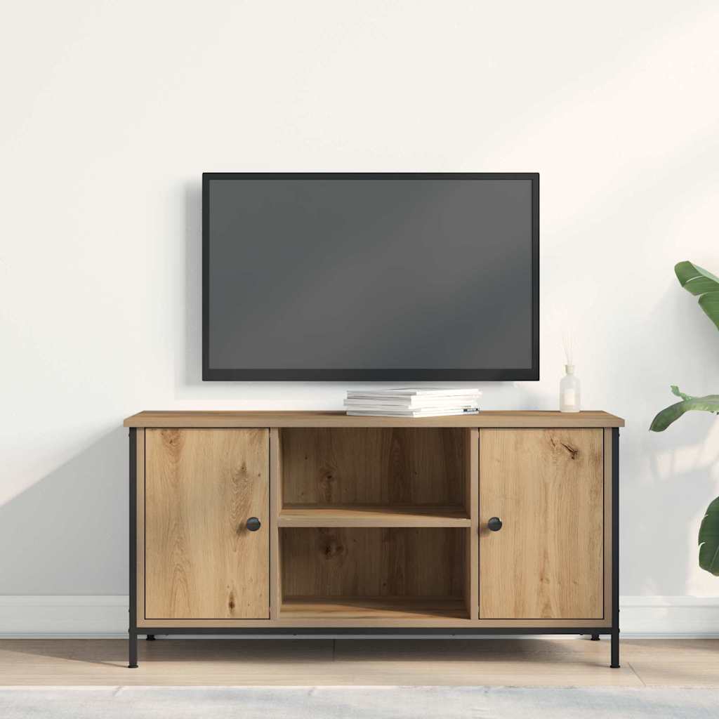 TV-Schränk Eiche handwerklich 100 x 40 x 50 cm Holzwerkstoff